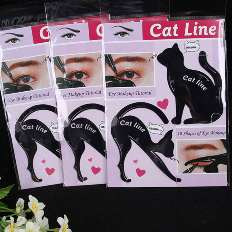 Ladymagic Eye Makeup Stencils Eyeliner Stencil Shaping Stencil Tools Eyeshadow Template Tool Card