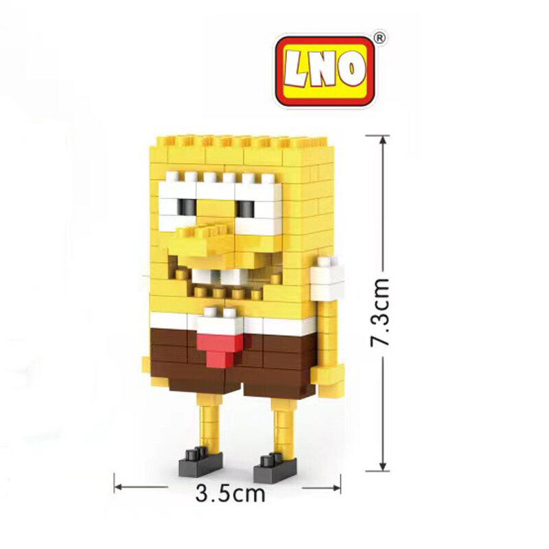 LNO New Diamond Small particles Micro building Blocks SpongeBob
