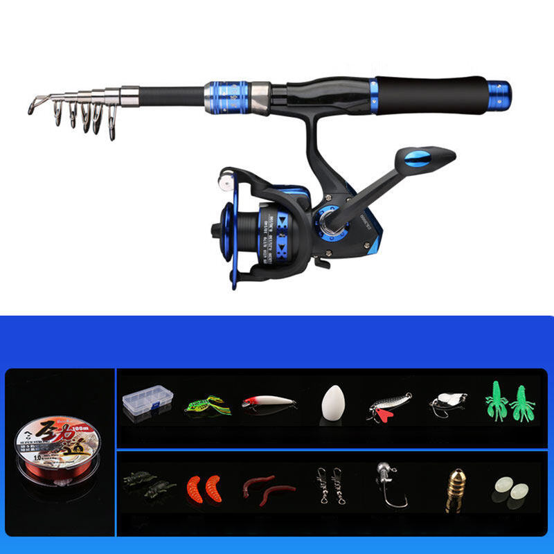 OEM Mini Luya Fishing Rod Set Super Hard Ultra Short Sea Rod Telescopic Portable Luya Rod Full Set Luya Rod Fishing Rod