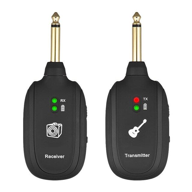 Guitar Wireless Acoustic System Electric Wireless Electric Guitars Transmitter Receiver 2.4Ghz 2 In 1 Plugs 6 Channels