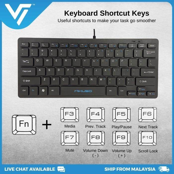 2022new Mikuso Slim Silent USB Keyboard Laptop Portable Lightweight
