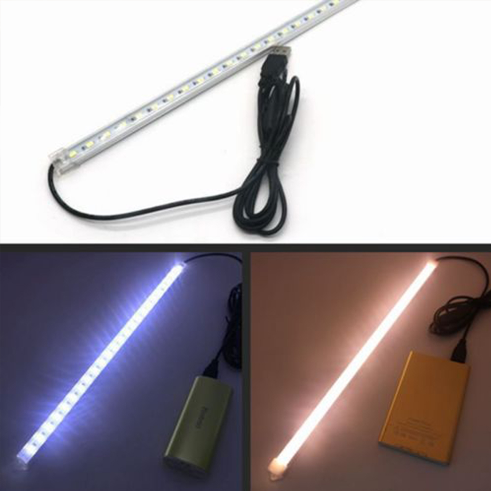 Thanh Cứng LED 5V 20-52CM, Dải Đèn USB Đèn Đọc Sách, Ống Đèn Tủ