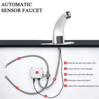 Wfs Electronic Automatic Sensor Touchless Sink Hands Free Hot