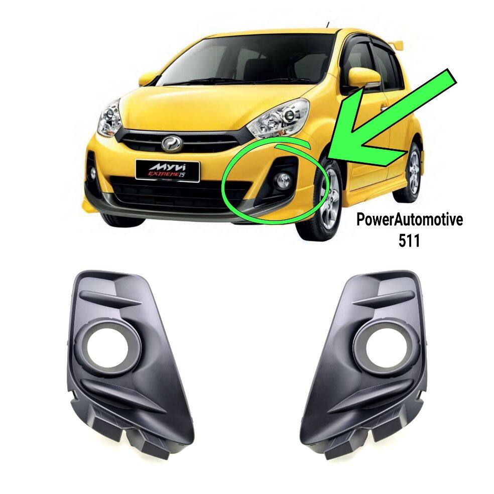 1set Perodua Myvi Lagi Best Bumper Fog Lamp Cover Lazada