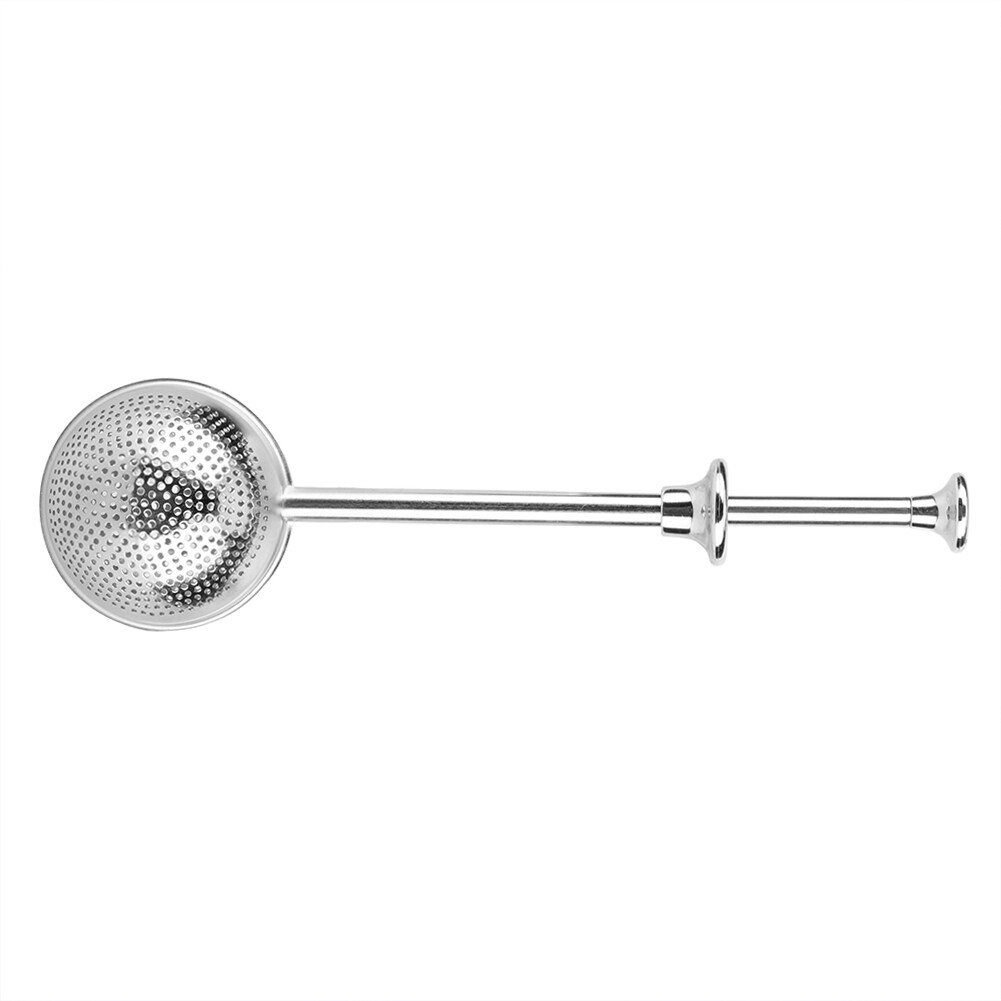 Stainless Steel Round Shape Retractable Tea Ball Infuser Filter Strainer Tea