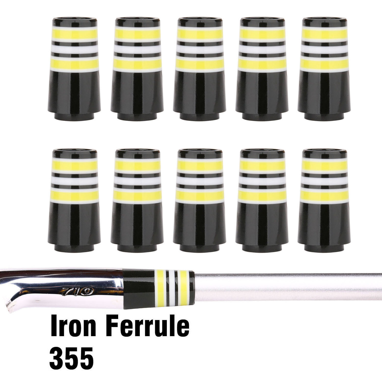 10 cái tip. 355 Golf ferrules cho taper tip sắt nêm