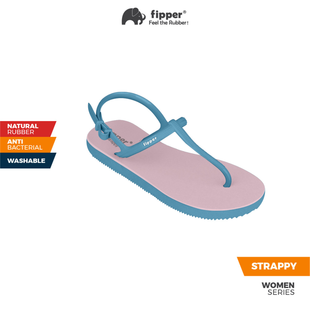 Fipper Strappy Rubber for Women in Pink (Light) Blue (Sky) Lazada