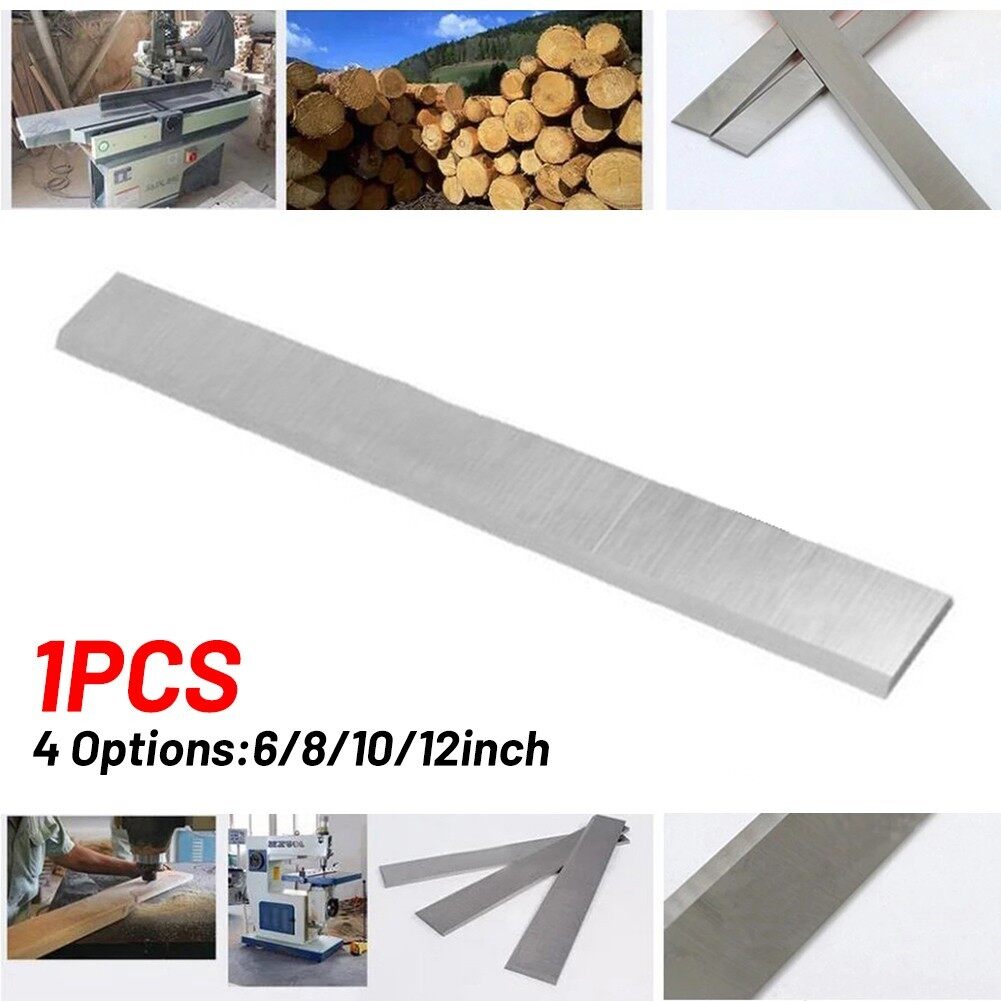 1PCS 6/8/10/12 Inch HSS Planer Blades Replacement High Speed Steel Planer Blade for Wood Accurate Cutting