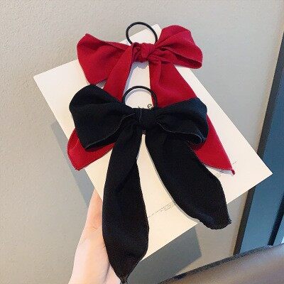 Red big bow headdress hairpin