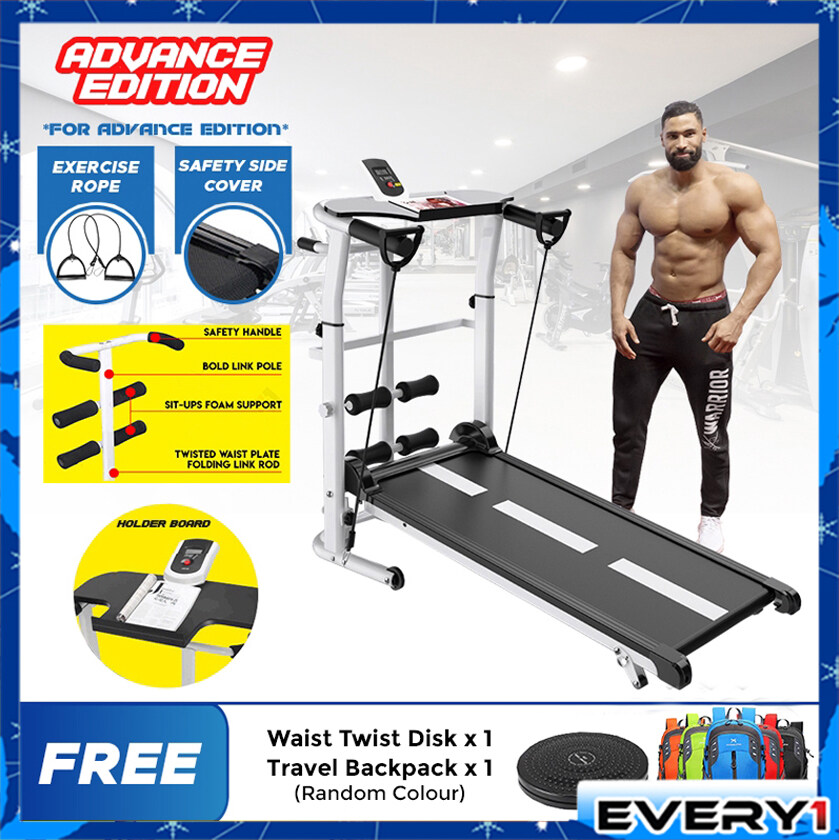 BEDL MultiFunction Home Exercise Fitness Gym Foldable Running Manual