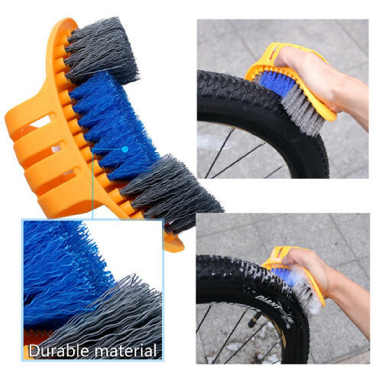 6-Piece Set Multifunctional Bicycle Bike Cleaning Brushes Maintenance Tools Kit