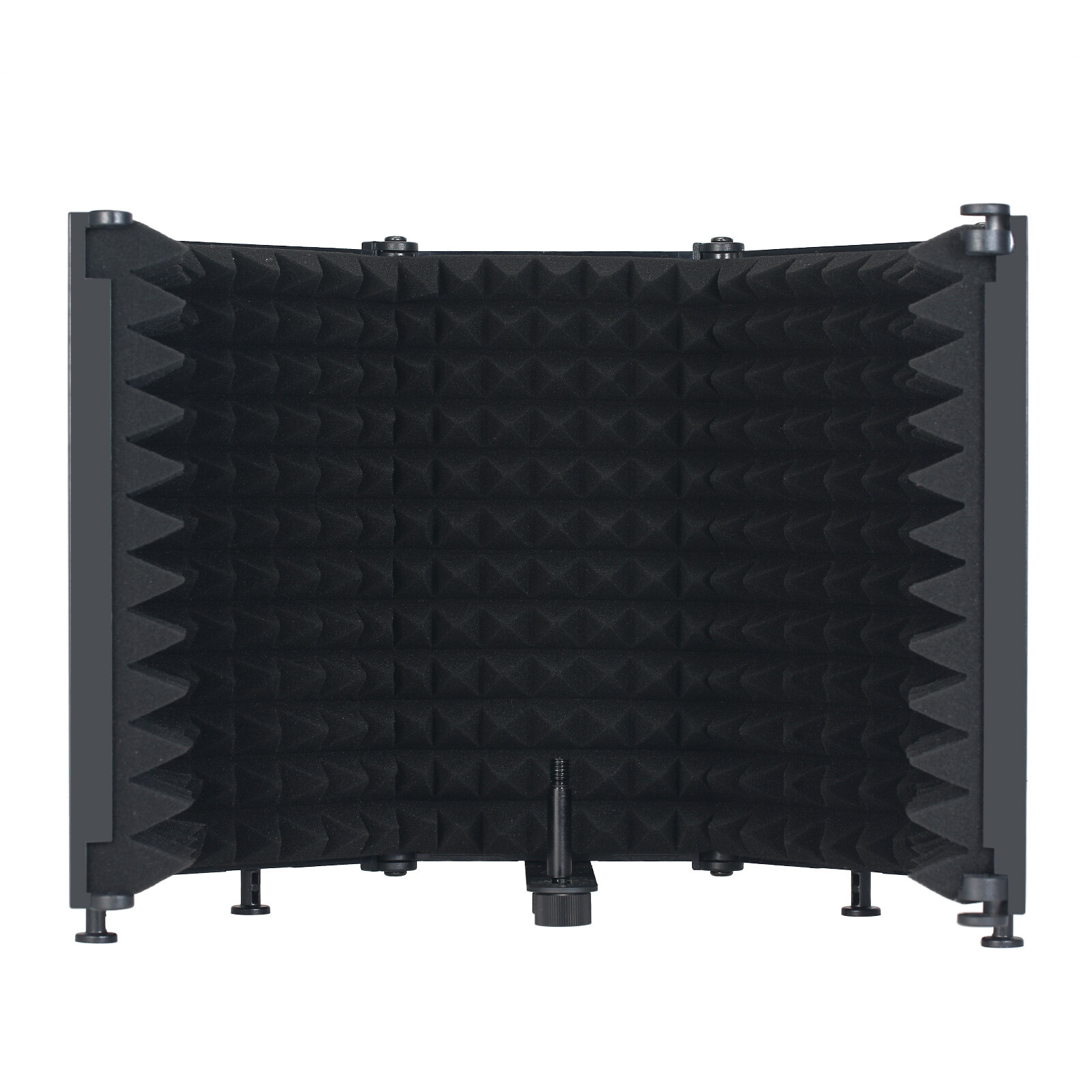 BO YIN Microphone Isolation Shield 5-Panel Wind Screen for Recording Studio Foldable High-Density Absorbing Sponge