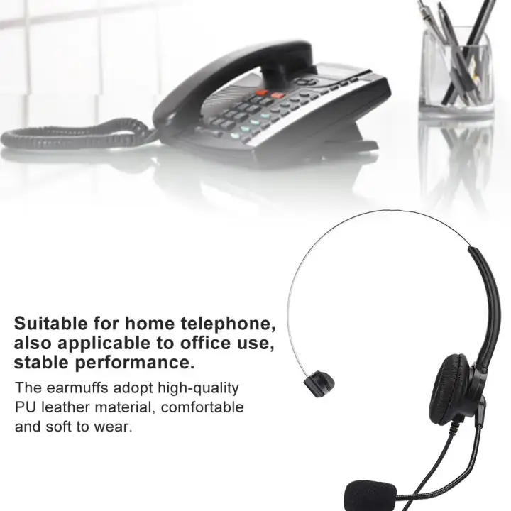 corded phone and headset