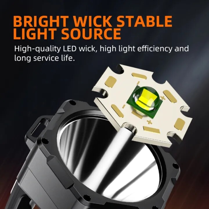 SUPERFIRE M17 LED Flashlight Rechargeable Multifunctional Searchlight Outdoors M17-A Super Bright Torch Waterproof