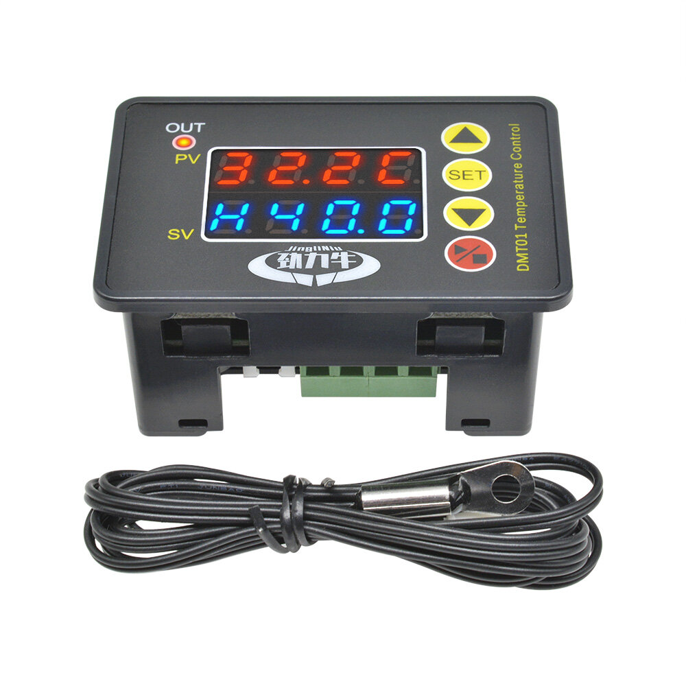 diymore NT01 Digital Display Temperature Controller Controlador De Temperatura Incubator Cooling Heating Switch Thermostat NTC Sensor