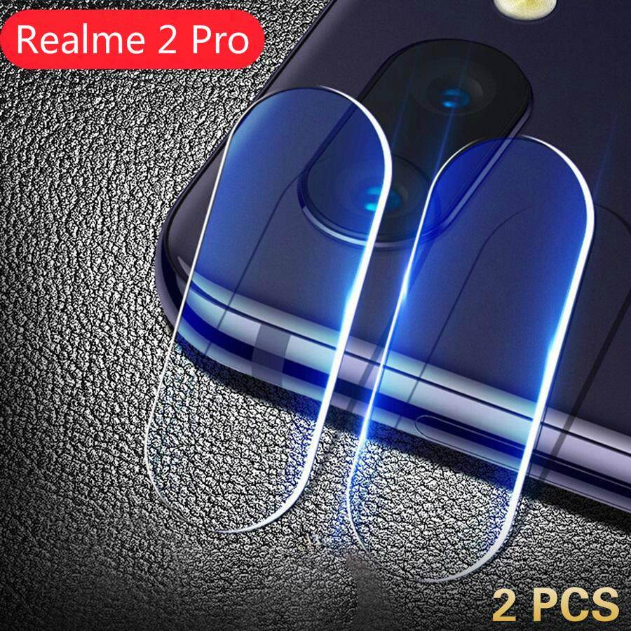 (2 Pieces) untuk Realme 2 Pro Jelas Lensa Kamera Film Perlindungan Kaca Antigores Kembali Pelindung Kamera Pelindung OPPO Realme 2 Pro Lapisan Film Kaca