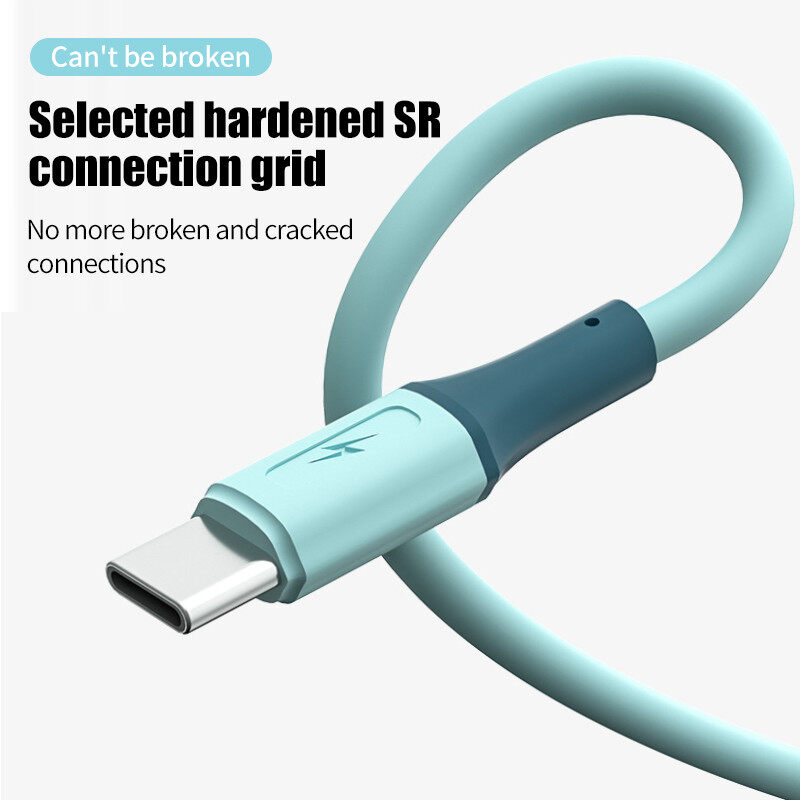 Greenyeah Sạc Nhanh 3A Cáp USB 3 Trong 1 Silicone Lỏng Micro USB Type C Cáp Sạc Cho Dây Samsung Xiaomi Sạc iPhone