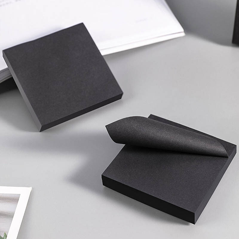 Simple Black Post-it Note Student Memo Notes Index Mark Sticky Note