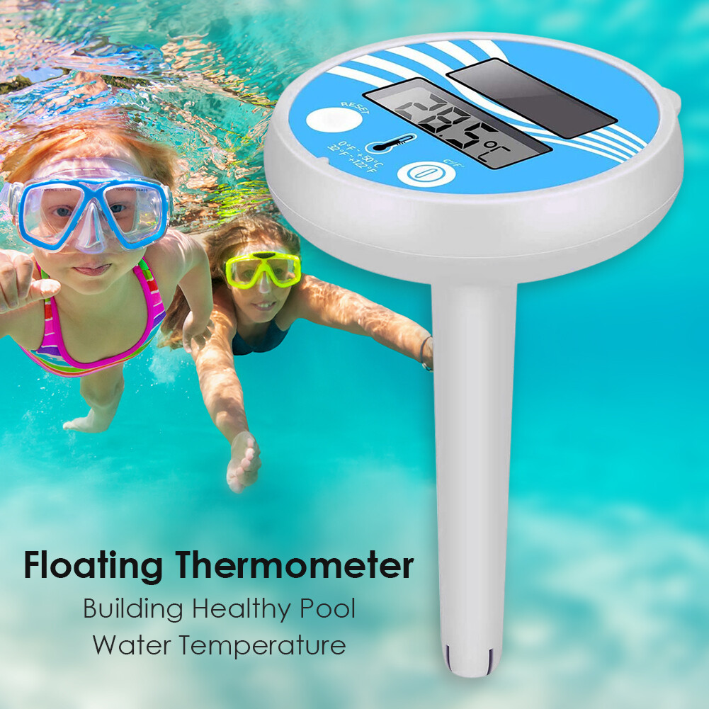 Floating Digital Pool Thermometer Solar Powered Outdoor Spa Thermometer