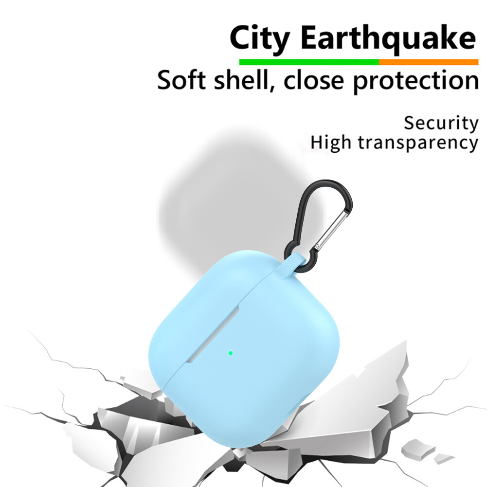 Wireless Earphone Anti-Dust Cover for AirPods 3 Silicone Scratch-proof Protective Shell Cases