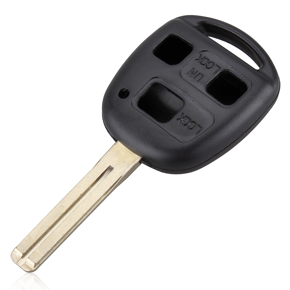 3 Buttons Replacement Car Key Case Shell Keyless Remote Fob Uncut Blade Fix Master for Lexus