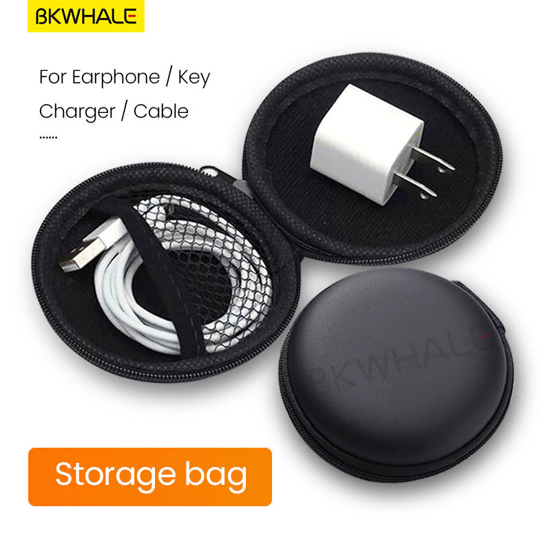 BKWHALE xách tay tai nghe túi cáp chống sốc túi sạc USB tổ chức bao bì hộp