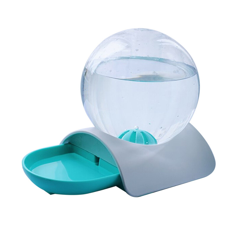 Pet Tự Động Uống Đài Phun Nước Mèo Trung Chuyển Bát Bóng Chó Nước Nóng Lạnh Công Suất Lớn Màu Xanh
