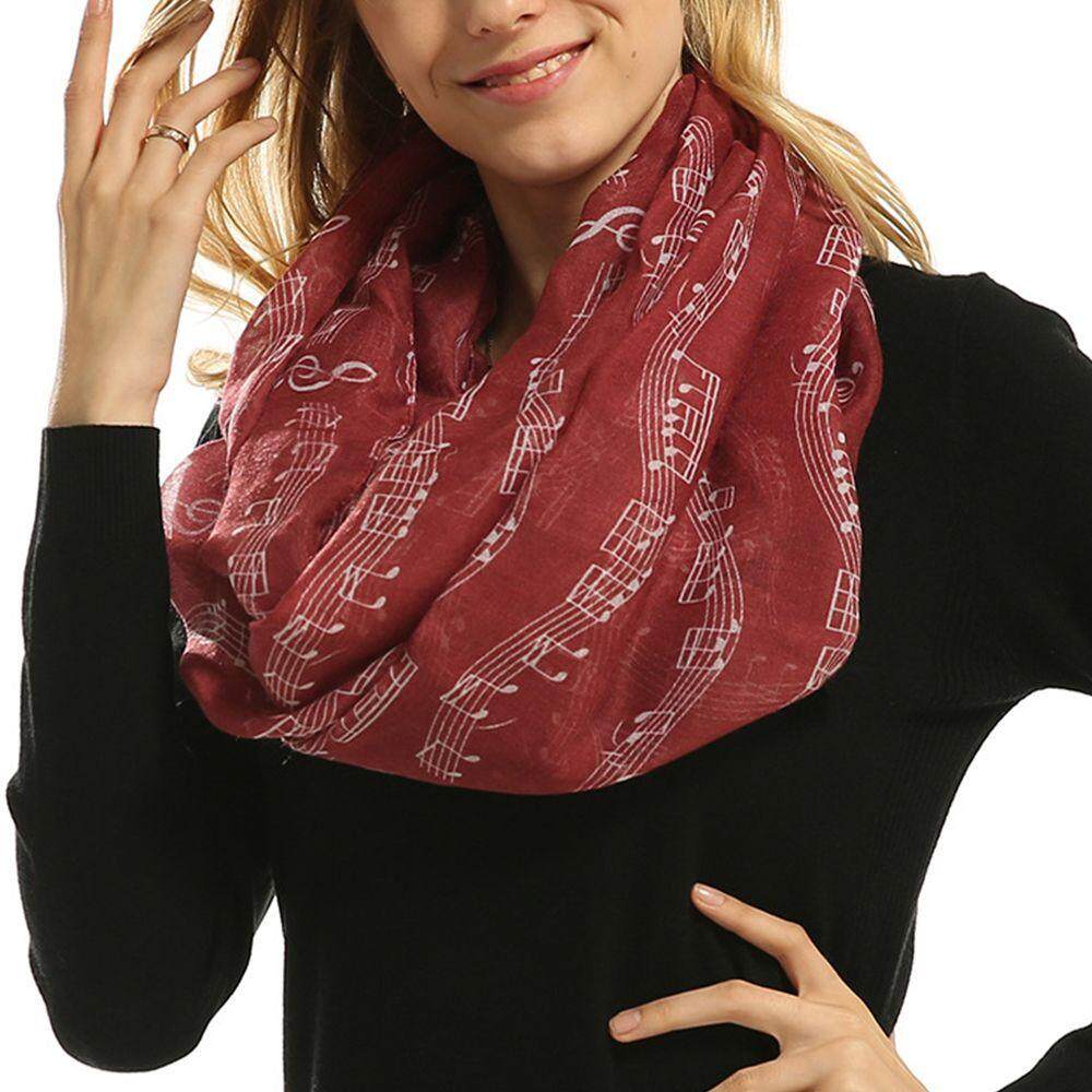 Four Seasons Available Musical Symbols Bali Yarn Women Fashion Scarves Collar