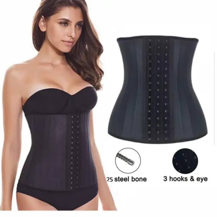 25 Tulang Latex Bengkung Ala Sajat Gold Waist Trainer Slimming Belt Lazada Singapore