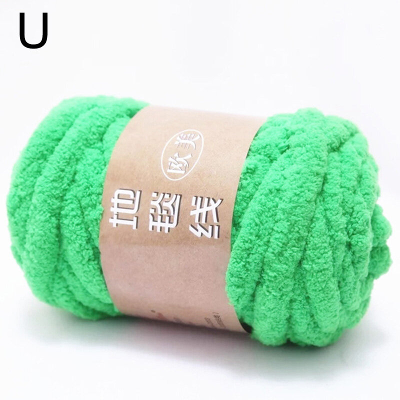 Yurongfx 1PC Creative Solid Color Blanket Yarn Chenille Yarn For Hat Scarf Knitting Wool DIY Craft Soft Wool Crochet Handmade Yarn