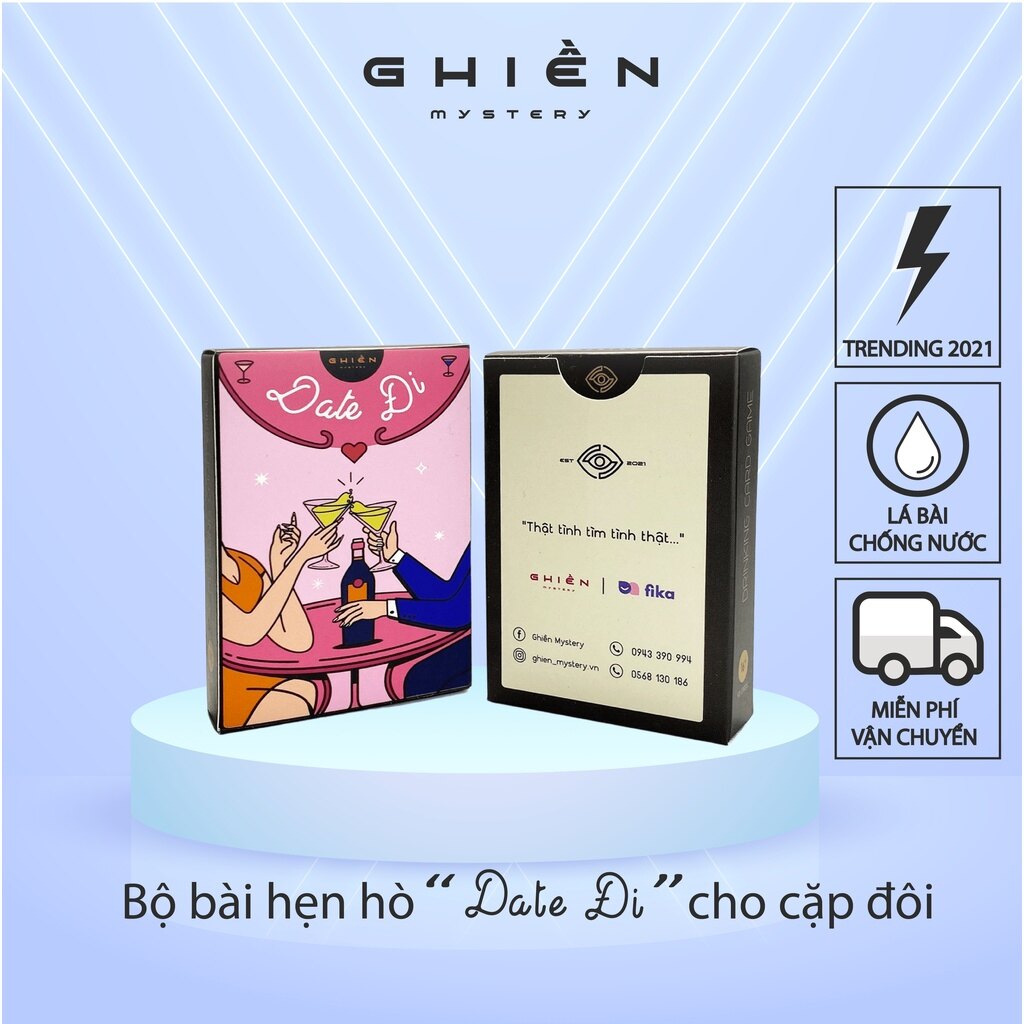 Bộ Bài Tán Tỉnh "Date Đi" - Drinking Game Hẹn Hò Vui Vẻ Cùng Crush, Gây Cười Thú Vị Cho Các Cặp Đôi | Ghiền Mystery
