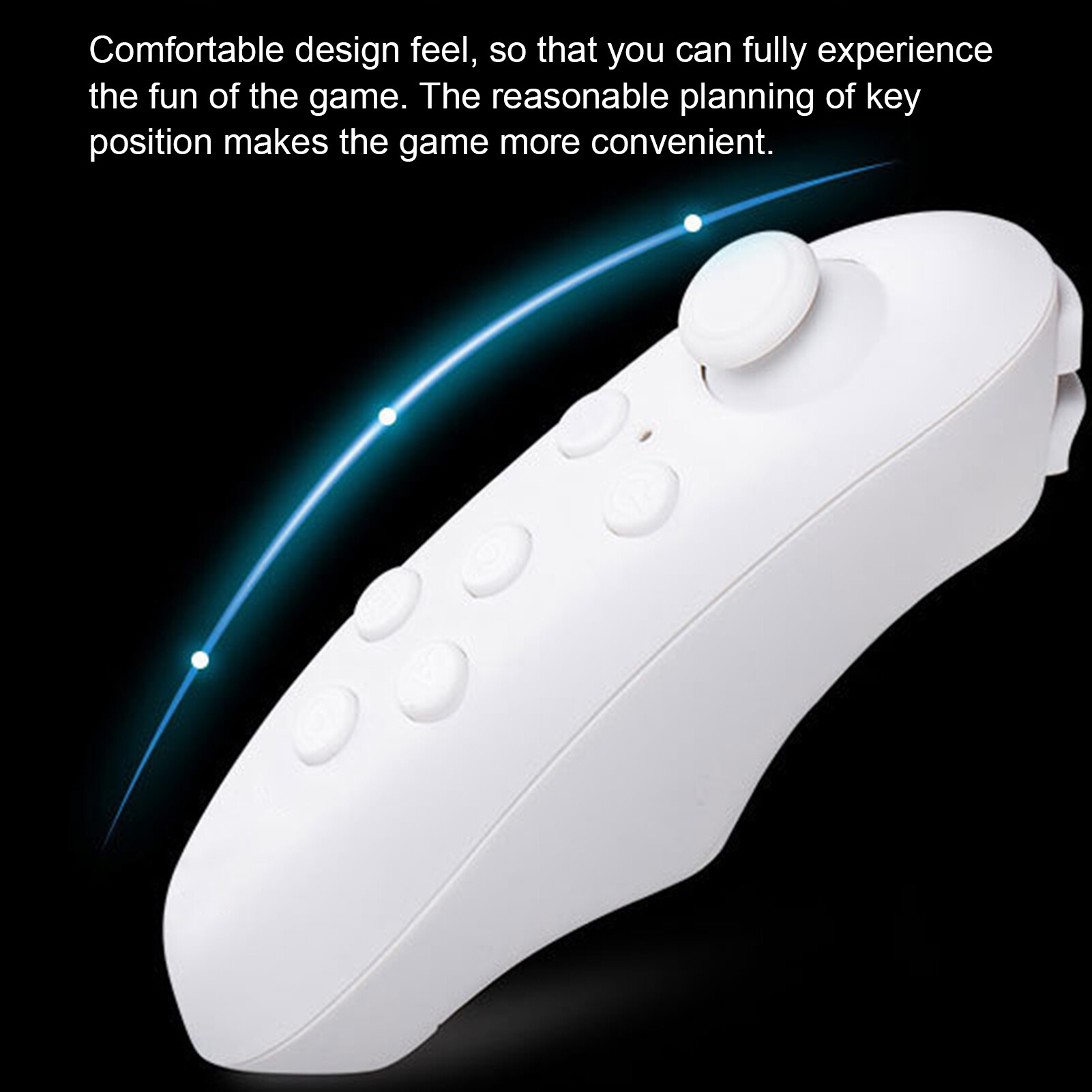 Fenquezisq®Phụ Kiện Tay Cầm Chơi Game VR Bluetooth 3.0, Xách Tay Phím Điều Khiển Không Dây Điều Khiển Từ Xa Cho Kính VR 3D