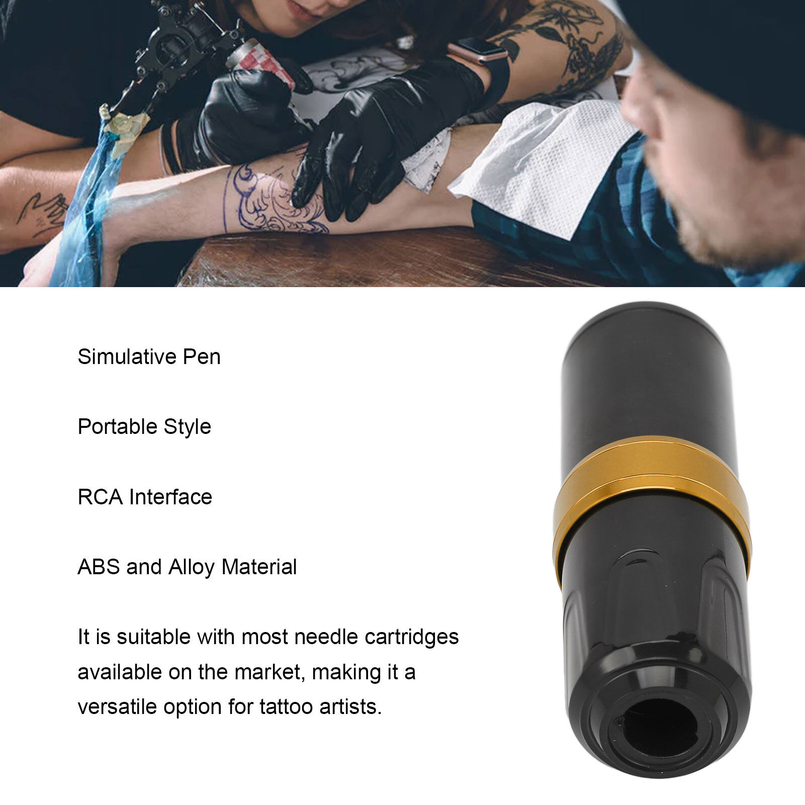 Tattoo Pen Machine Tattoo Pen Slipless for Salon Abs Material