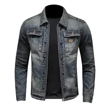 denim motorcycle jacket mens