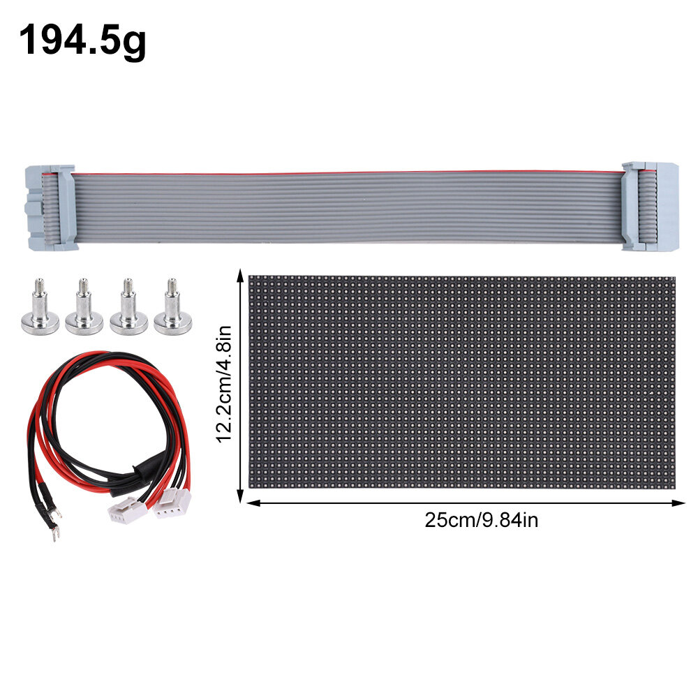 Shockley dc4.8-5.5v rgb led matrix panel 64×32 2048 dots pixels pitch 5mm p4 indoor led matrix module panel full color for advertising