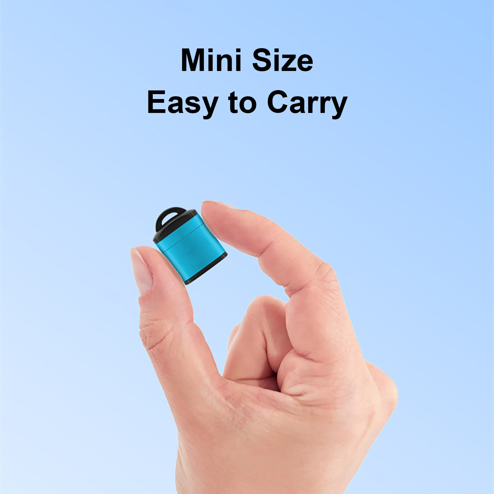 Compact USB Card Reader Driver-free Rust-proof Lightweight Quick USB TF Card Reader for Car