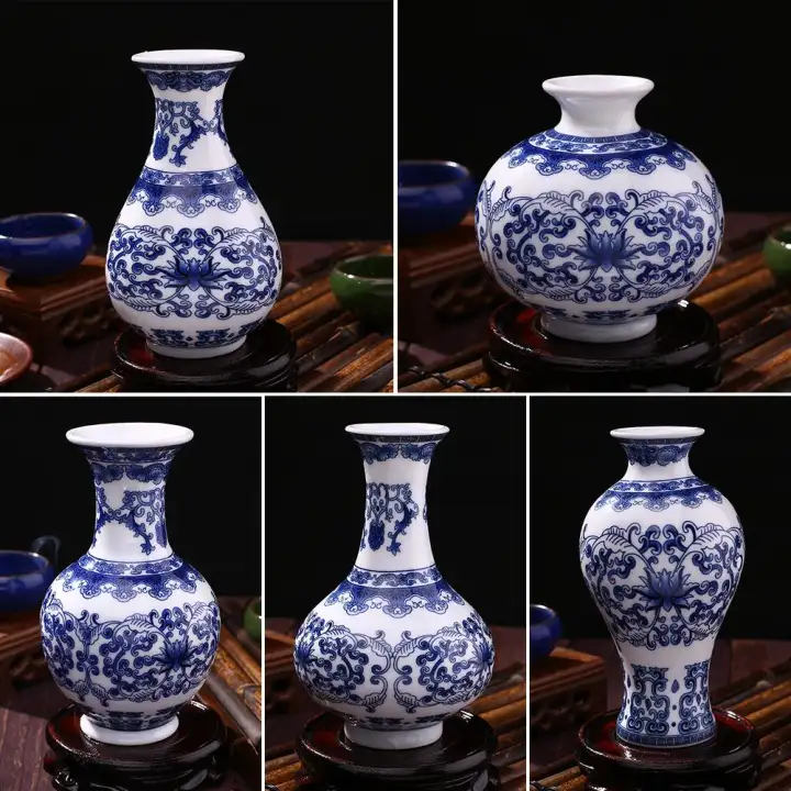 Vintage Home Decor Ceramic Vases Antique Blue And White Porcelain Home Decor Ceramic Vases Antique