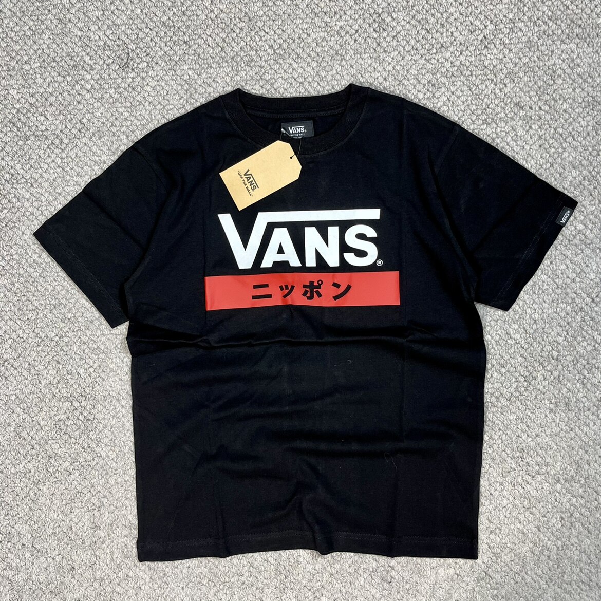 VANS Men's and Women's Letter Printed Casual Fashion Brand T-shirt Short Sleeved