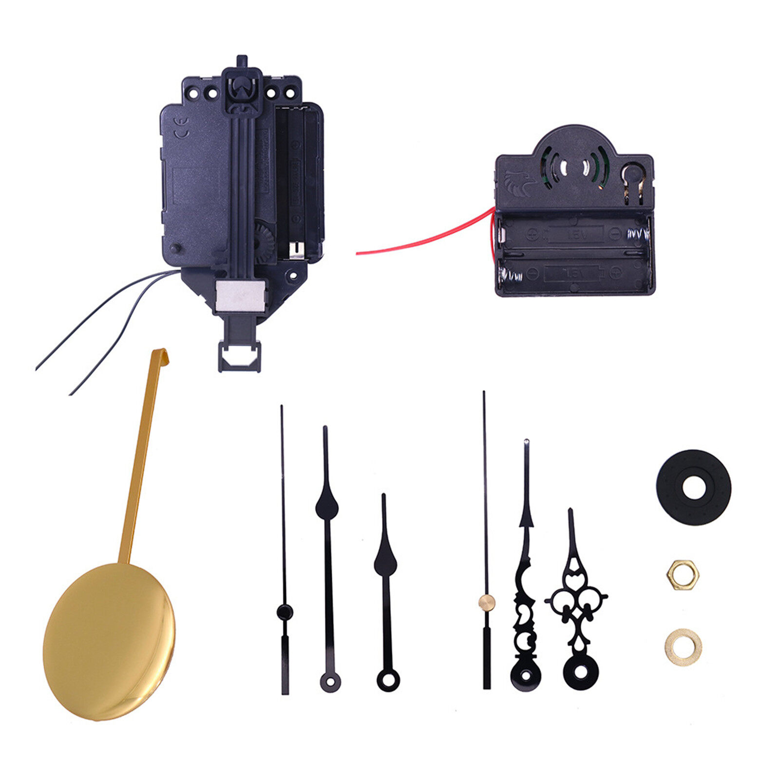 Terylin DIY Hourly Time Swing Movement Quartz Pendulum Trigger Clock Chime Music Box Kit