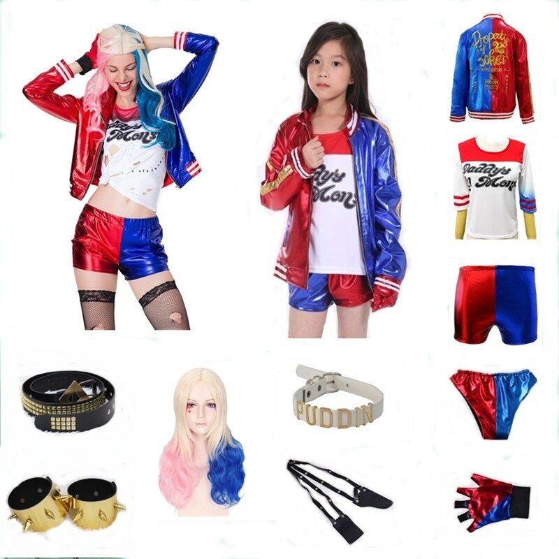 New Suicide Squad Harley Quinn Cosplay Costume Suit Halloween Anime Costumes Lazada Ph