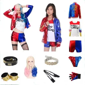 New Suicide Squad Harley Quinn Cosplay Costume Suit Halloween Anime Costumes Lazada Singapore