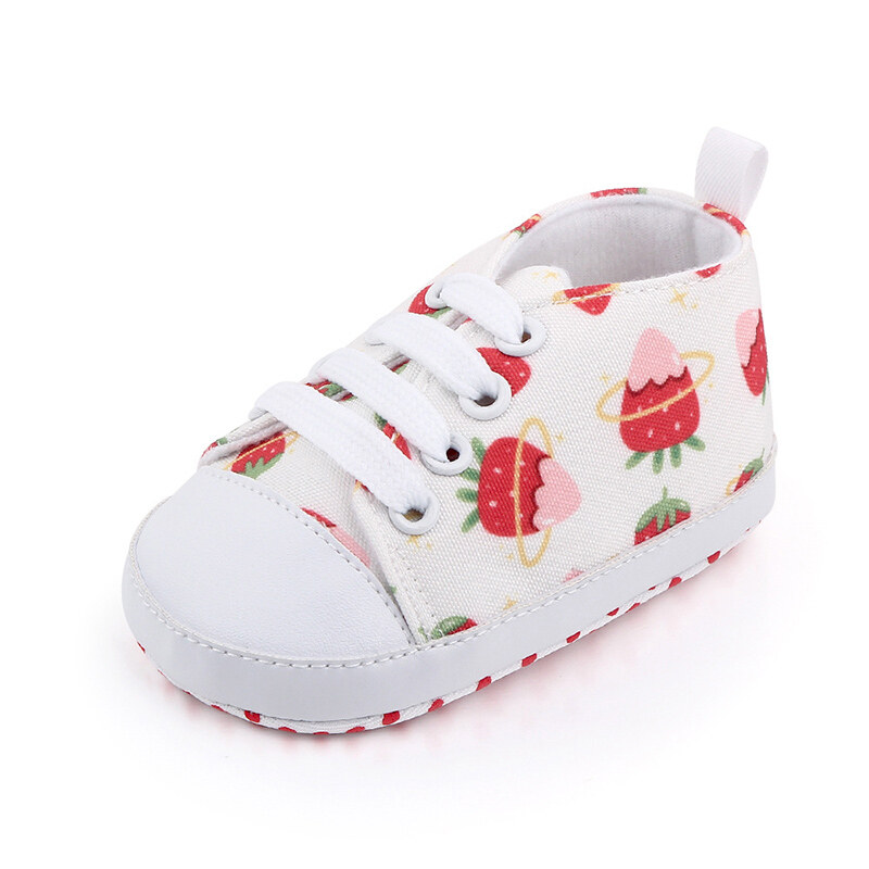 New Cute Cartoon Baby Shoes For Boy Girl Soft Cotton Non-slip Soled Newborn Shoes Toddler Strawberry Ice Cream Girl Shoes