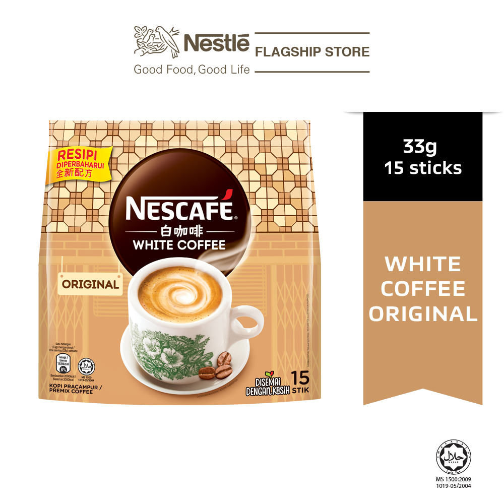 NESCAFE White Coffee Original 15 Stick 33g Lazada