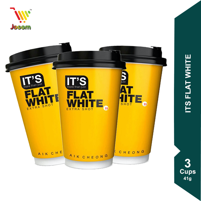 Aik Cheong It’s Cup It’s Flat White Extra Shot (41g) x 3 Lazada