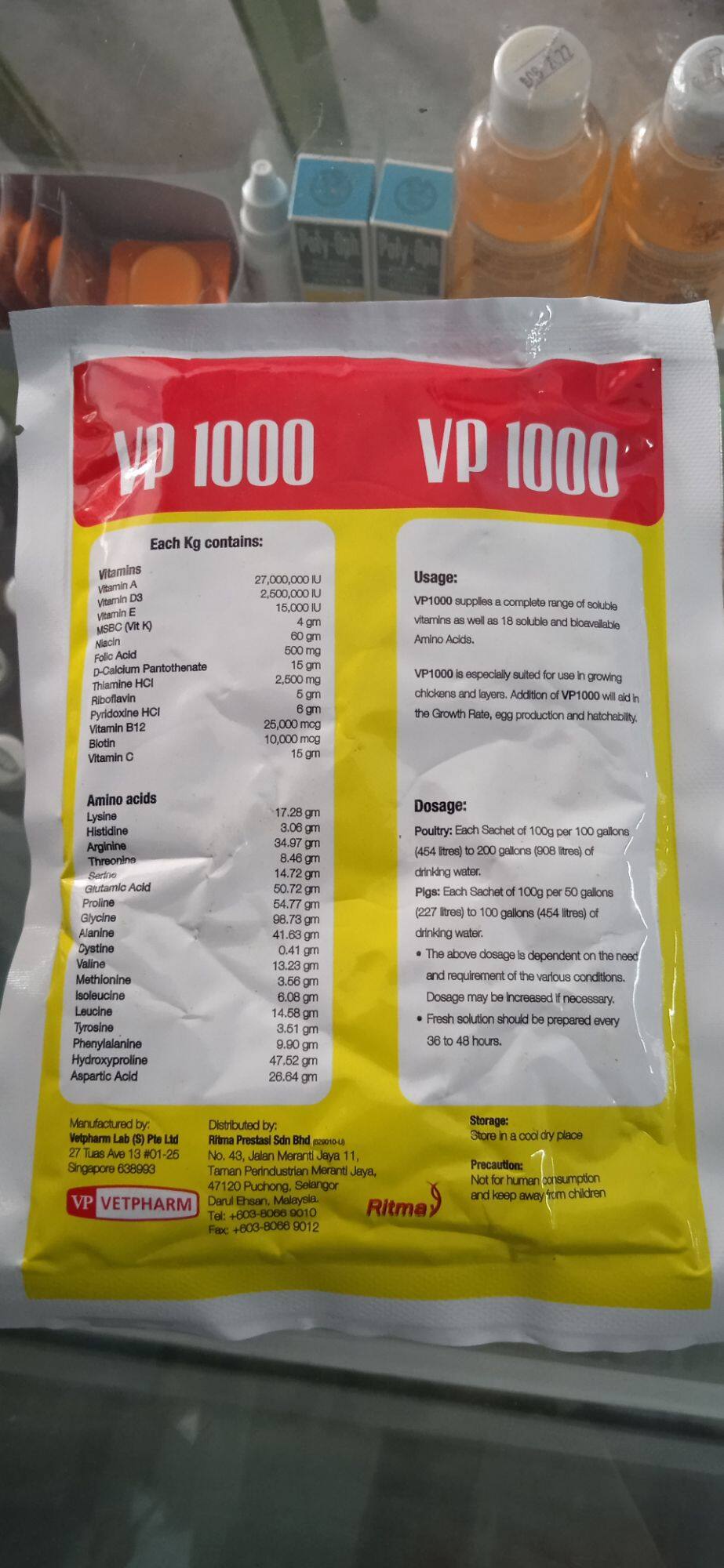 vp1000 vitamin unggas  Lazada