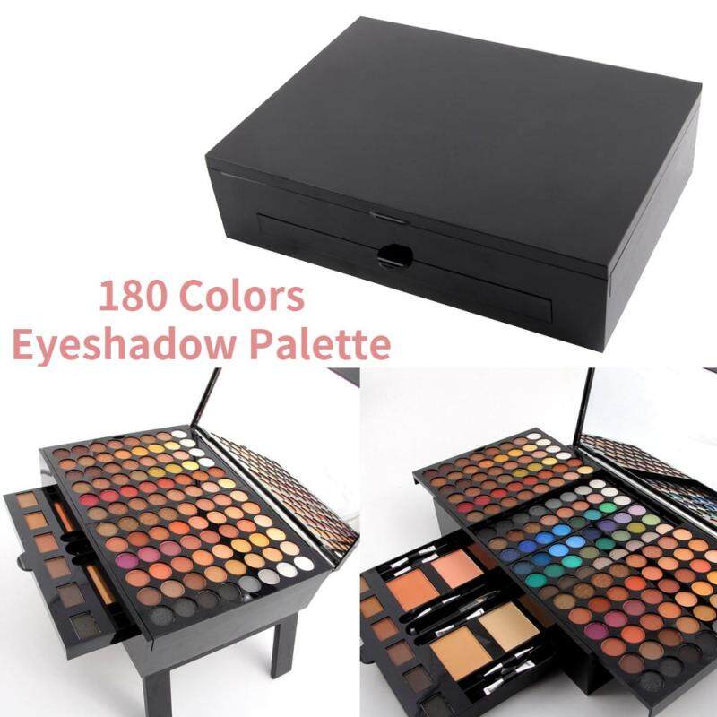 Eshopdeal Trang Điểm Bộ 180 Màu Phấn Mắt Che Khuyết Điểm Phấn má hồng Contouring Eyebrow Kit Đen Đàn Piano Cổ Điển Ốp Lưng Lý Tưởng cho Chuyên Nghiệp và Sử Dụng Hàng Ngày