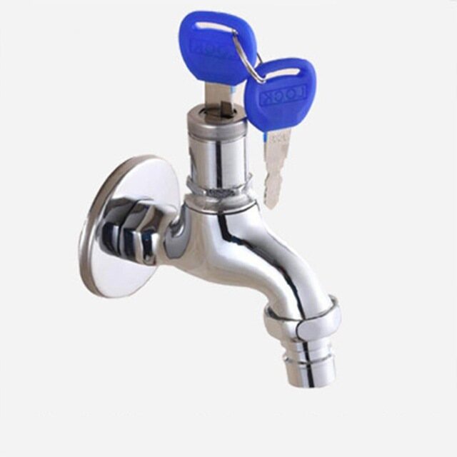 Portable Wash Water Faucet Household Outdoor Faucet With Lock Key