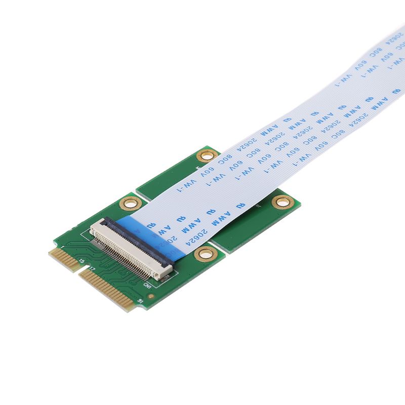 Thẻ Riser USB PCIE To PCI-E Express X1 + Mini Với Cáp FFC Khe 90 Độ Tự Làm Tốc Độ Cao