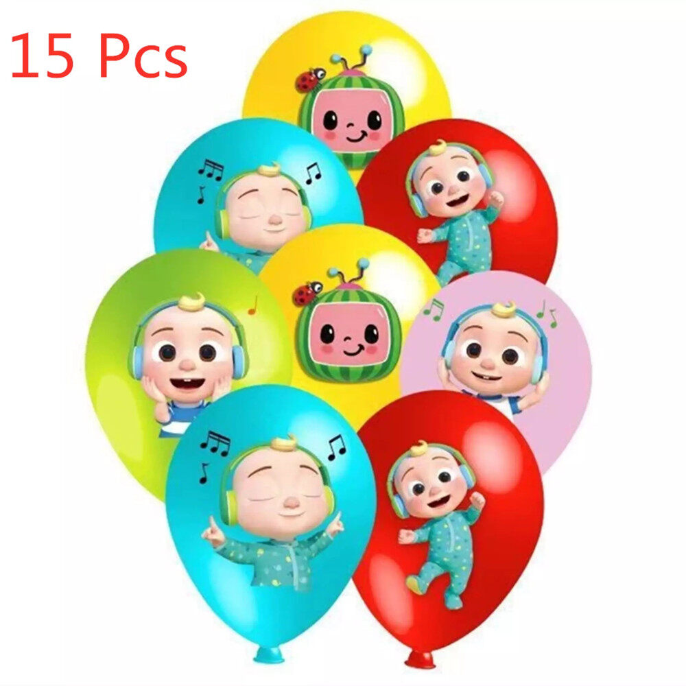 ebeau Cocomelon Theme Birthday Decoration Coco Ballons Set Balloon Toy ...