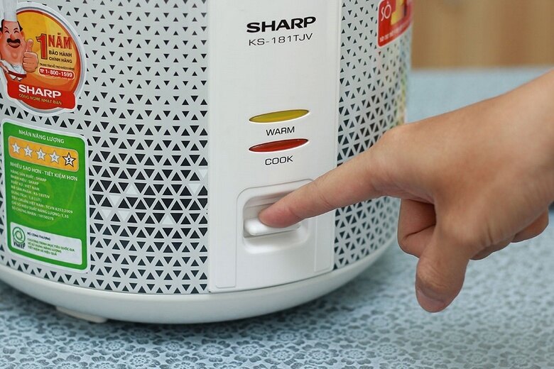 Nồi cơm điện Sharp 1.8 lít KS-181TJV - HÀNG CHÍNH HÃNG